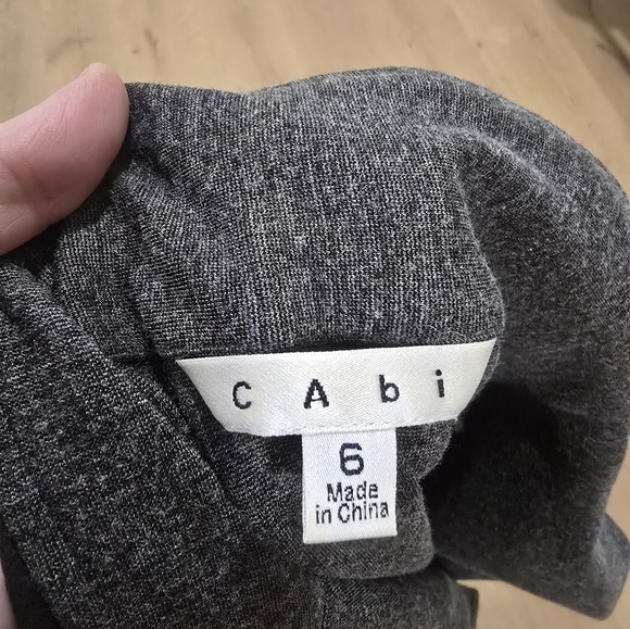 CAbi Ponte Jet Set grey Blazer Size 6 - Picture 3 of 5